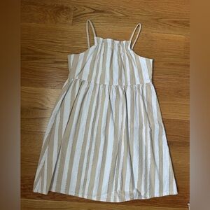 Like new!! Janie and Jack Beige and Gold Dress